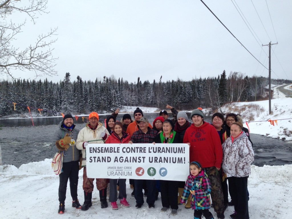 Photos from the ongoing #standagainsturanium solidarity march from Mistissini to Montreal